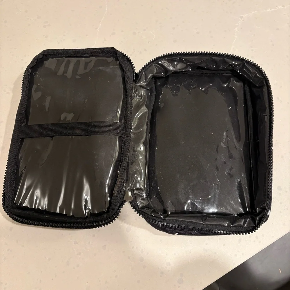 Rad Rev Black and White Lightning Bolt Jewelry Travel Bag - Picture 4 of 9